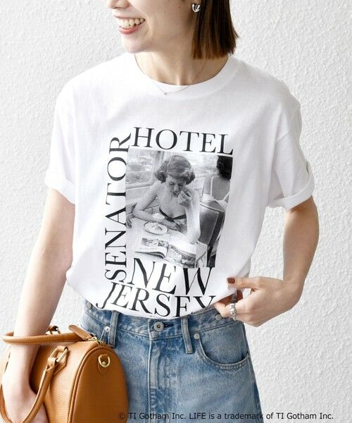 SHIPS / シップス Tシャツ | GOOD ROCK SPEED:〈洗濯機可能〉LIFE PC フォト ロゴ プリント TEE | 詳細13