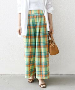 SHIPS / シップス その他パンツ | SHIPS any:〈洗濯機可能〉マドラス チェック タック フレア パンツ