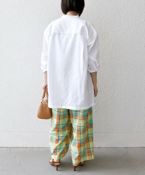 SHIPS / シップス その他パンツ | SHIPS any:〈洗濯機可能〉マドラス チェック タック フレア パンツ | 詳細2