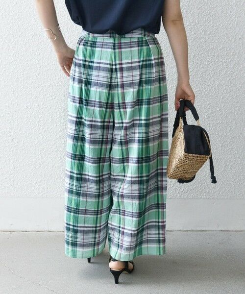 SHIPS / シップス その他パンツ | SHIPS any:〈洗濯機可能〉マドラス チェック タック フレア パンツ | 詳細21