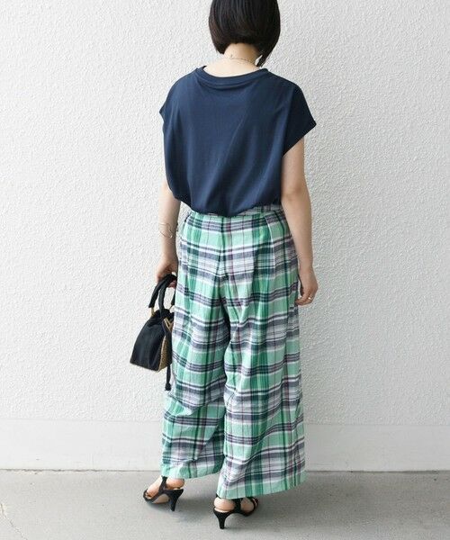 SHIPS / シップス その他パンツ | SHIPS any:〈洗濯機可能〉マドラス チェック タック フレア パンツ | 詳細18