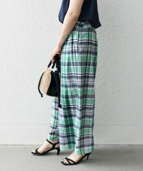 SHIPS / シップス その他パンツ | SHIPS any:〈洗濯機可能〉マドラス チェック タック フレア パンツ | 詳細20