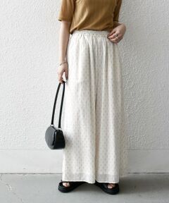 SHIPS / シップス その他パンツ | SHIPS any:〈洗濯機可能〉ラメ ドビー ギャザー ワイド パンツ