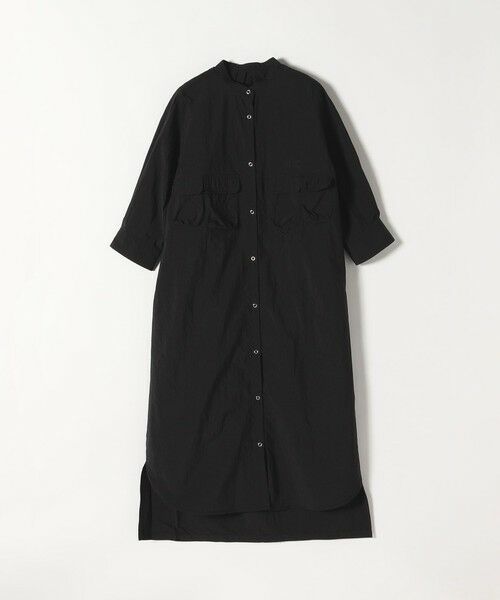 SHIPS for women/シップスウィメン GRAND CANYON:〈洗濯機可能〉フロント ポケット スリット シャツ ワンピース ブラック ONE SIZE SHIPS for women/シップスウィメン GRAND CANYON:〈洗濯機可能〉フロント ポケット スリット シャツ ワンピース ブラック ONE SIZE