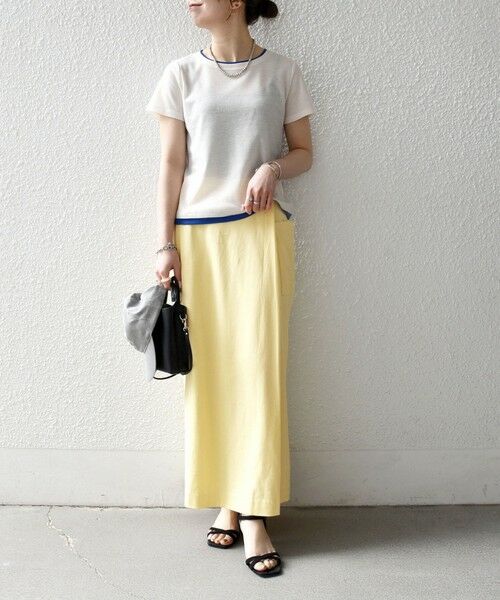 SHIPS / シップス ロング・マキシ丈スカート | 《一部追加予約》SHIPS any:〈接触冷感/汗染み防止加工/洗濯機可能〉Iライン イージー スカート | 詳細23