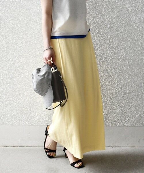 SHIPS / シップス ロング・マキシ丈スカート | 《一部追加予約》SHIPS any:〈接触冷感/汗染み防止加工/洗濯機可能〉Iライン イージー スカート | 詳細26