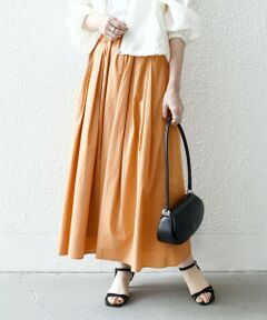 ロング・マキシ丈スカート（条件：オレンジ系、再入荷