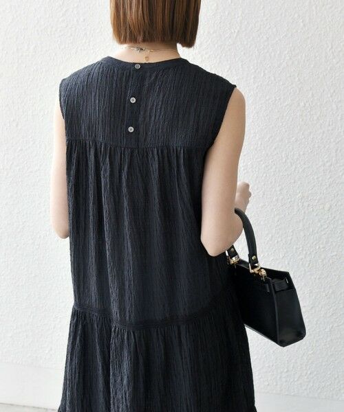 SHIPS / シップス ロング・マキシ丈ワンピース | SHIPS any:〈洗濯機可能〉楊柳 ティアード フレア ワンピース | 詳細8