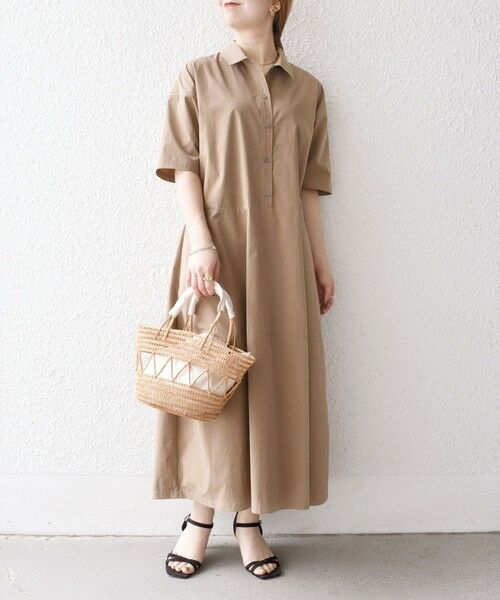 SHIPS / シップス ロング・マキシ丈ワンピース | SHIPS any:〈洗濯機可能〉タイプライター ボリューム シャツ ワンピース | 詳細2