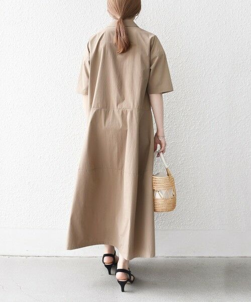 SHIPS / シップス ロング・マキシ丈ワンピース | SHIPS any:〈洗濯機可能〉タイプライター ボリューム シャツ ワンピース | 詳細5