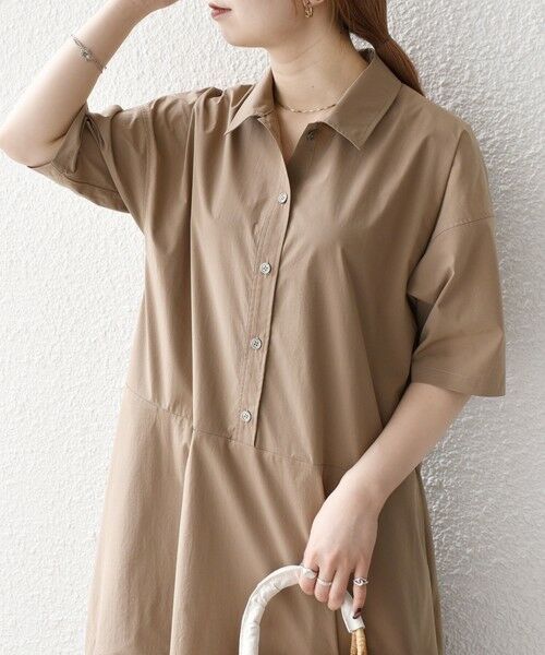 SHIPS / シップス ロング・マキシ丈ワンピース | SHIPS any:〈洗濯機可能〉タイプライター ボリューム シャツ ワンピース | 詳細7