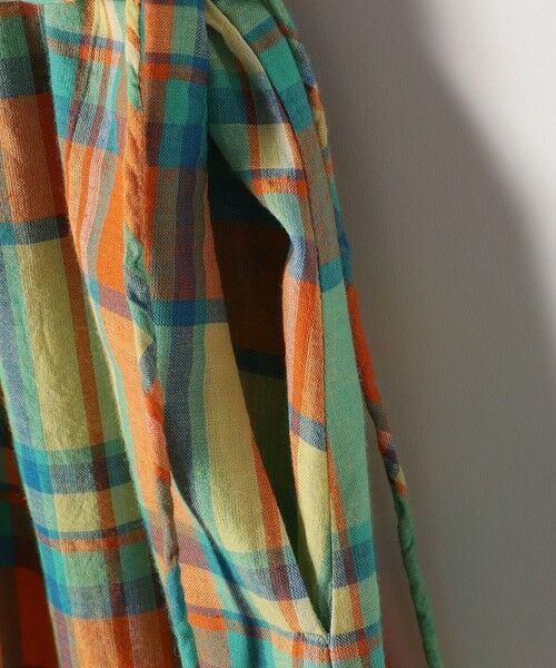 SHIPS / シップス ロング・マキシ丈ワンピース | SHIPS any:〈洗濯機可能〉マドラス チェック ノースリーブ ワンピース | 詳細11