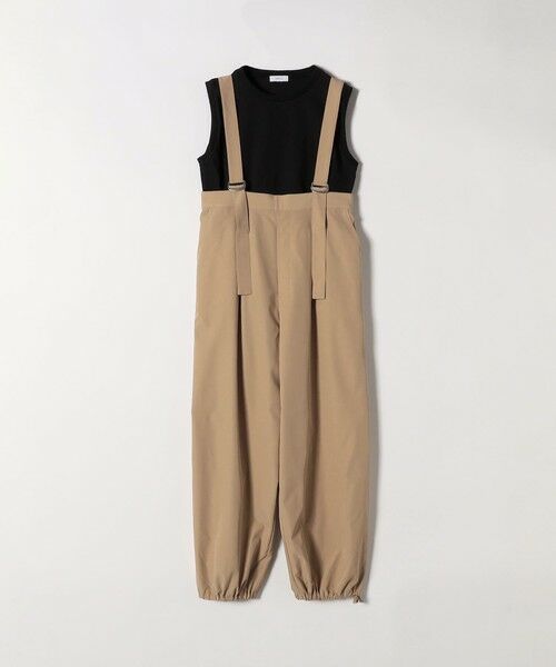 SHIPS / シップス サロペット・オールインワン | SHIPS any:〈洗濯機可能〉ドロスト ワイド サロペット × ノースリーブ TEE セット | 詳細19