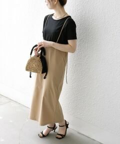 SHIPS / シップス ロング・マキシ丈スカート | SHIPS any:〈洗濯機可能〉Iライン キャミ ワンピース × ベーシック TEE セット