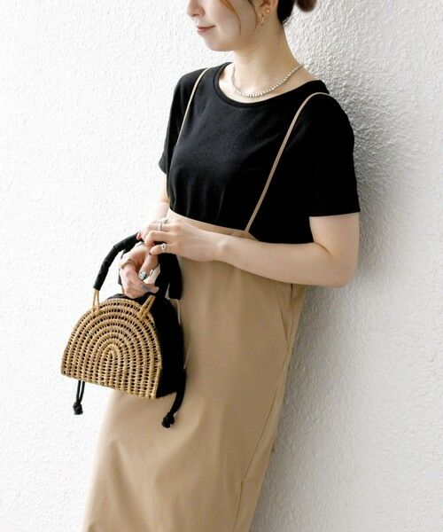 SHIPS / シップス ロング・マキシ丈スカート | SHIPS any:〈洗濯機可能〉Iライン キャミ ワンピース × ベーシック TEE セット | 詳細10