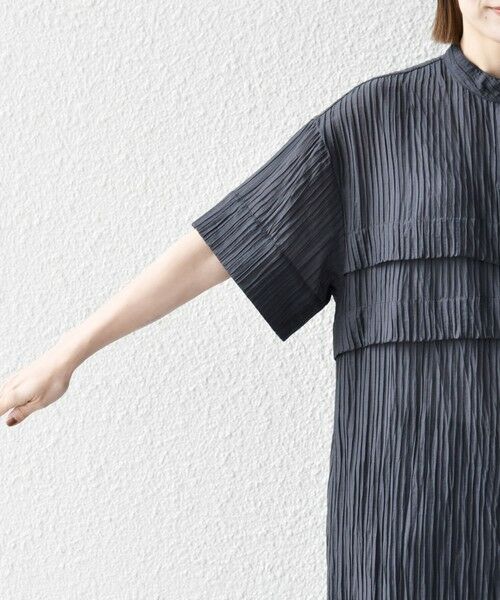 SHIPS / シップス ロング・マキシ丈ワンピース | SHIPS any:〈洗濯機可能〉ピンタック ジャカード シャツ ワンピース | 詳細28