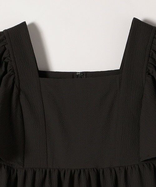 SHIPS / シップス ロング・マキシ丈ワンピース | SHIPS any:〈洗濯機可能〉ミニサッカー スクエアネック フレア ワンピース | 詳細15