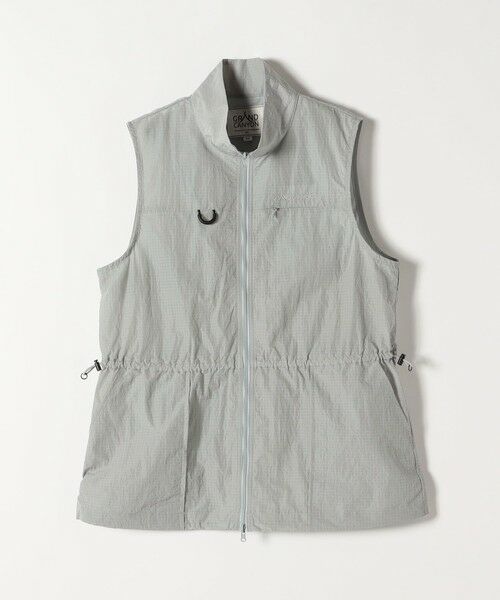 SHIPS for women/シップスウィメン GRAND CANYON:〈洗濯機可能〉ナイロン ジップ スタンドカラー ベスト ライトブルー ONE SIZE SHIPS for women/シップスウィメン GRAND CANYON:〈洗濯機可能〉ナイロン ジップ スタンドカラー ベスト ライトブルー ONE SIZE