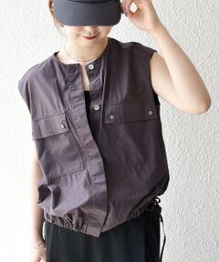 SHIPS / シップス シャツ・ブラウス | SHIPS any:〈洗濯機可能〉ポプリン フレンチスリーブ ポケット ドロスト シャツ