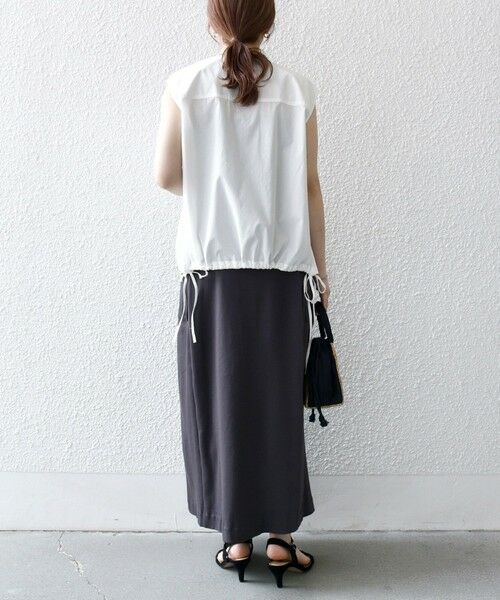 SHIPS / シップス シャツ・ブラウス | SHIPS any:〈洗濯機可能〉ポプリン フレンチスリーブ ポケット ドロスト シャツ | 詳細11