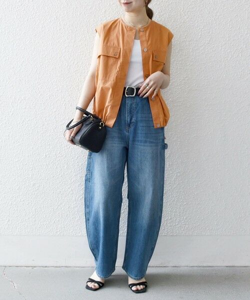 SHIPS / シップス シャツ・ブラウス | SHIPS any:〈洗濯機可能〉ポプリン フレンチスリーブ ポケット ドロスト シャツ | 詳細29