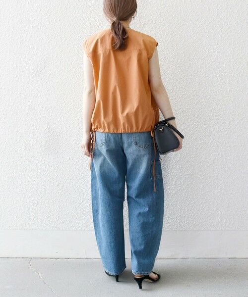 SHIPS / シップス シャツ・ブラウス | SHIPS any:〈洗濯機可能〉ポプリン フレンチスリーブ ポケット ドロスト シャツ | 詳細30