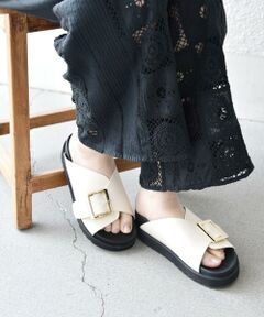 SHIPS / シップス サンダル | SHIPS any: バックル ベルト プラットフォーム サンダル