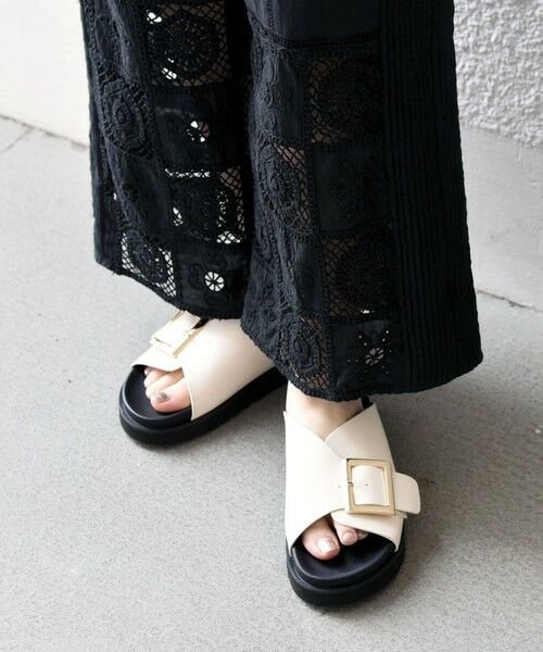 SHIPS / シップス サンダル | SHIPS any: バックル ベルト プラットフォーム サンダル | 詳細3