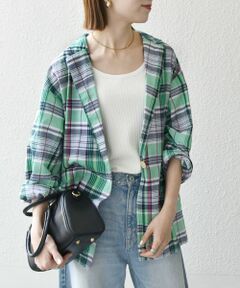 SHIPS / シップス テーラードジャケット | SHIPS any:〈洗濯機可能〉マドラス チェック テーラード シャツ ジャケット