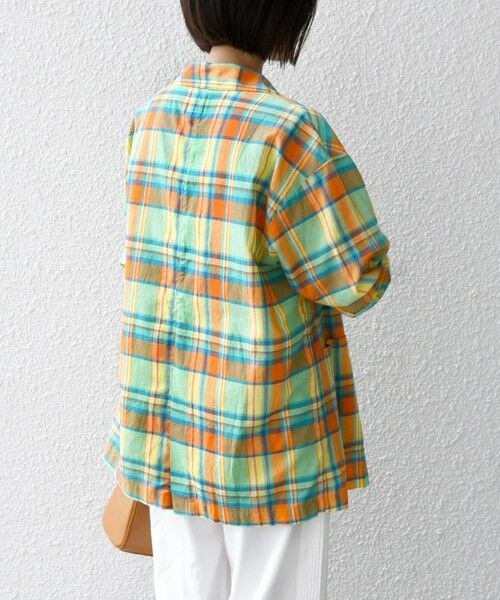 SHIPS / シップス テーラードジャケット | SHIPS any:〈洗濯機可能〉マドラス チェック テーラード シャツ ジャケット | 詳細5