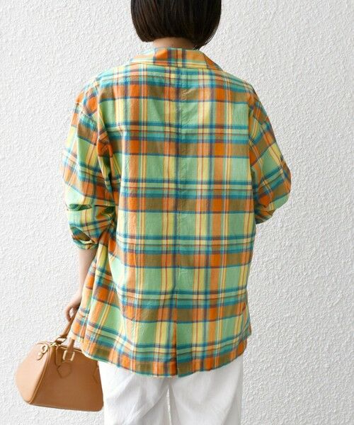 SHIPS / シップス テーラードジャケット | SHIPS any:〈洗濯機可能〉マドラス チェック テーラード シャツ ジャケット | 詳細6