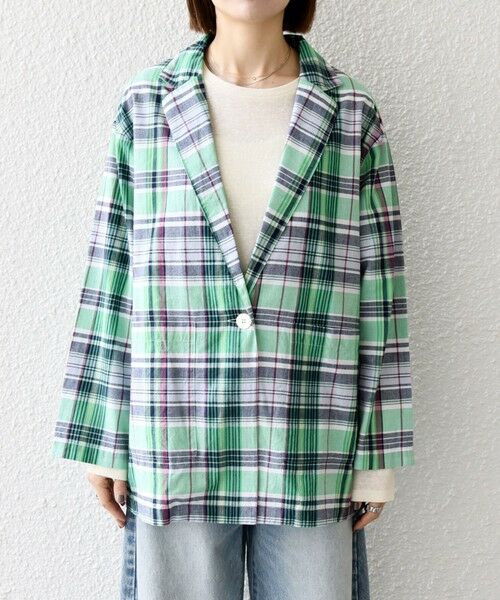 SHIPS / シップス テーラードジャケット | SHIPS any:〈洗濯機可能〉マドラス チェック テーラード シャツ ジャケット | 詳細26