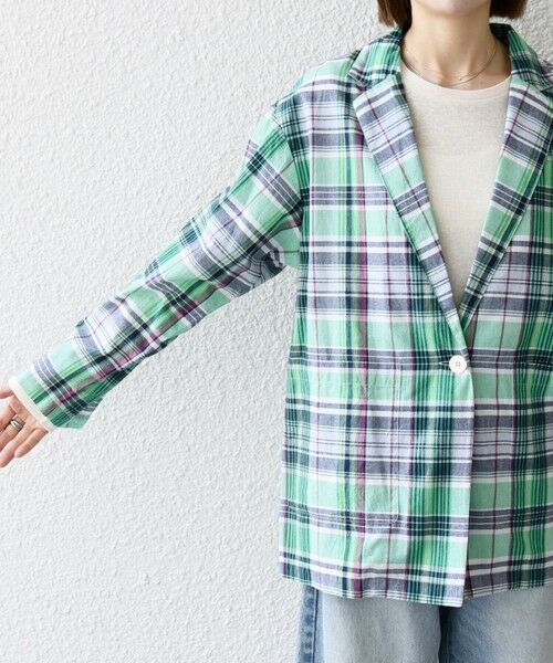 SHIPS / シップス テーラードジャケット | SHIPS any:〈洗濯機可能〉マドラス チェック テーラード シャツ ジャケット | 詳細29