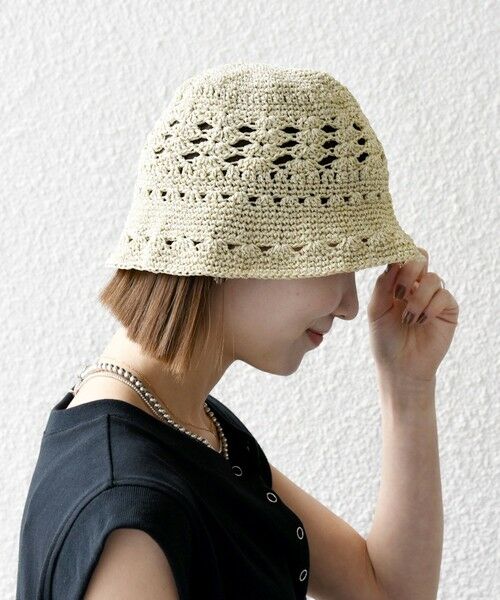 SHIPS / シップス ハット | SHIPS any: 透かし編み ラメ ハット | 詳細6