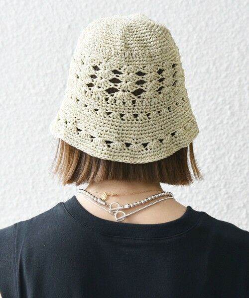 SHIPS / シップス ハット | SHIPS any: 透かし編み ラメ ハット | 詳細7