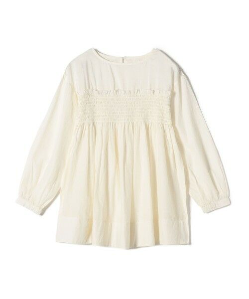 SHIPS for women/シップスウィメン SHIPS Colors:〈手洗い可能〉キュプラ コットン シャーリング チュニック オフホワイト ONE SIZE SHIPS for women/シップスウィメン SHIPS Colors:〈手洗い可能〉キュプラ コットン シャーリング チュニック オフホワイト ONE SIZE