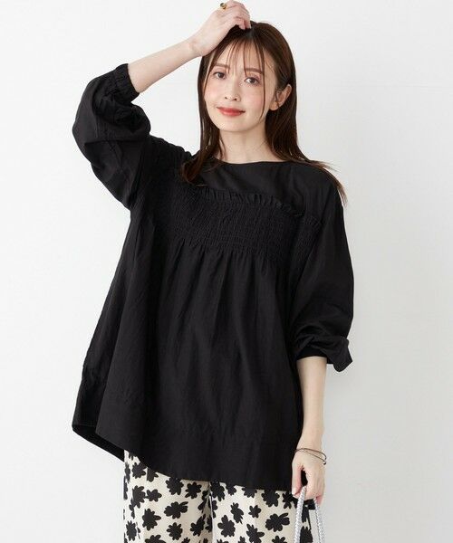 SHIPS / シップス シャツ・ブラウス | SHIPS Colors:〈手洗い可能〉キュプラ コットン シャーリング チュニック | 詳細6