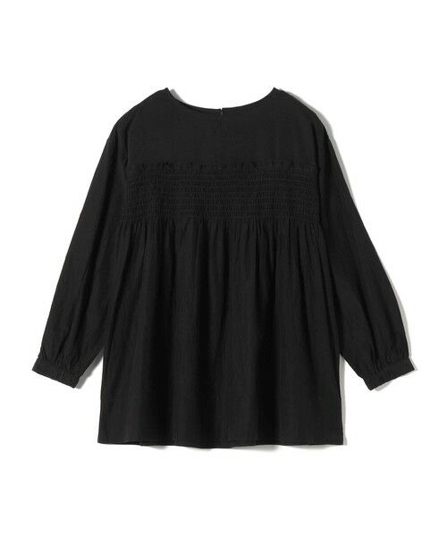 SHIPS for women/シップスウィメン SHIPS Colors:〈手洗い可能〉キュプラ コットン シャーリング チュニック ブラック ONE SIZE SHIPS for women/シップスウィメン SHIPS Colors:〈手洗い可能〉キュプラ コットン シャーリング チュニック ブラック ONE SIZE