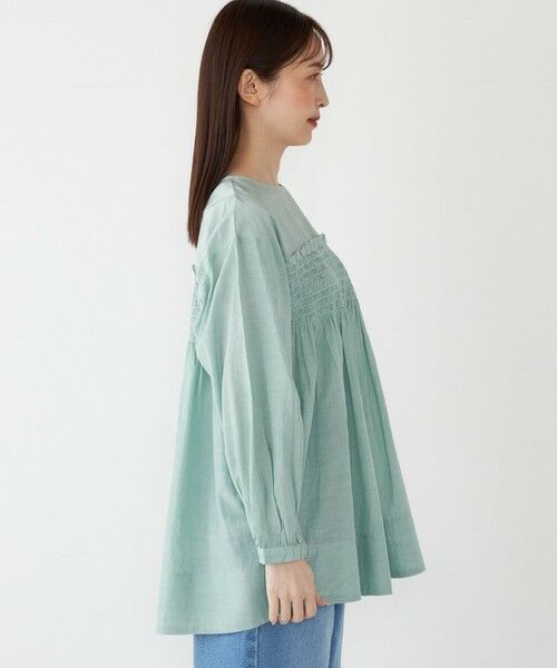 SHIPS / シップス シャツ・ブラウス | SHIPS Colors:〈手洗い可能〉キュプラ コットン シャーリング チュニック | 詳細19