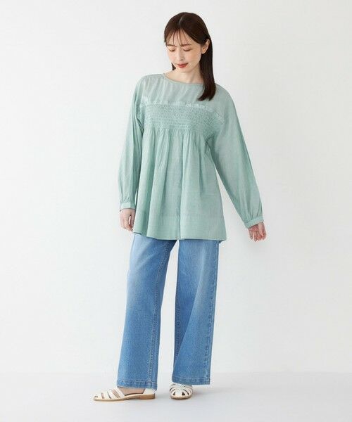 SHIPS / シップス シャツ・ブラウス | SHIPS Colors:〈手洗い可能〉キュプラ コットン シャーリング チュニック | 詳細20