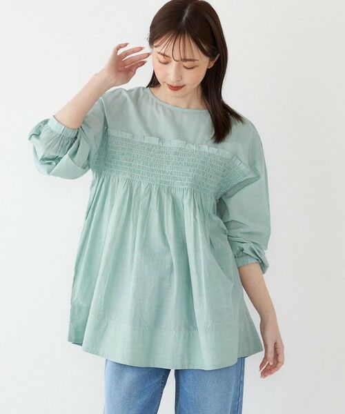 SHIPS / シップス シャツ・ブラウス | SHIPS Colors:〈手洗い可能〉キュプラ コットン シャーリング チュニック | 詳細21