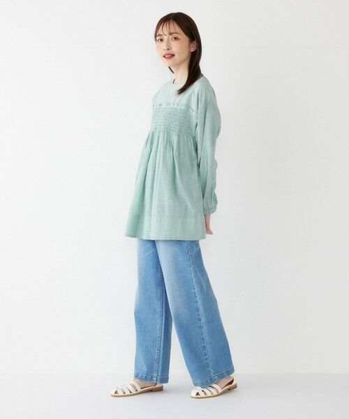 SHIPS / シップス シャツ・ブラウス | SHIPS Colors:〈手洗い可能〉キュプラ コットン シャーリング チュニック | 詳細25