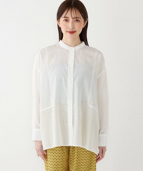 SHIPS / シップス シャツ・ブラウス | SHIPS Colors:〈手洗い可能〉キュプラ コットン シアー オーバー シャツ | 詳細3