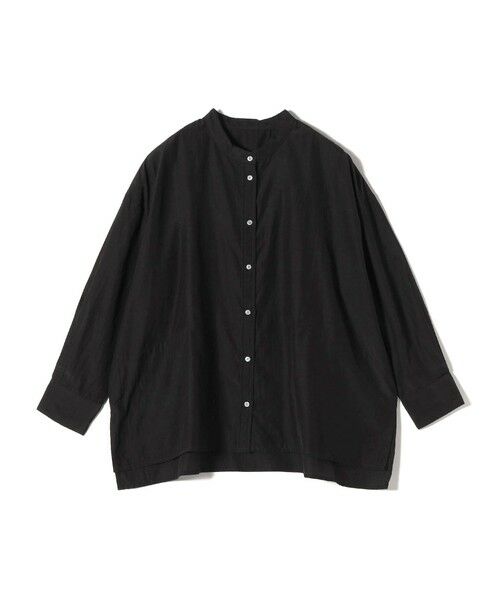 SHIPS for women/シップスウィメン SHIPS Colors:〈手洗い可能〉キュプラ コットン シアー オーバー シャツ ブラック ONE SIZE SHIPS for women/シップスウィメン SHIPS Colors:〈手洗い可能〉キュプラ コットン シアー オーバー シャツ ブラック ONE SIZE
