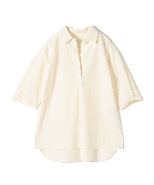 SHIPS for women/シップスウィメン SHIPS Colors:〈手洗い可能〉ストレッチ スキッパー シャツ ホワイト ONE SIZE SHIPS for women/シップスウィメン SHIPS Colors:〈手洗い可能〉ストレッチ スキッパー シャツ ホワイト ONE SIZE