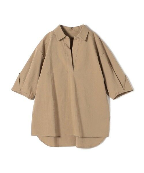 SHIPS for women/シップスウィメン SHIPS Colors:〈手洗い可能〉ストレッチ スキッパー シャツ キャメル ONE SIZE SHIPS for women/シップスウィメン SHIPS Colors:〈手洗い可能〉ストレッチ スキッパー シャツ キャメル ONE SIZE