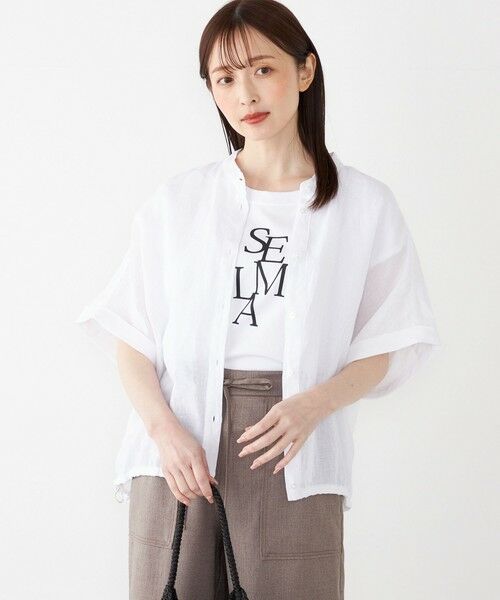 SHIPS / シップス シャツ・ブラウス | SHIPS Colors:〈洗濯機可能〉ユーロ リネン (EURO Linen) ドロスト シャツ | 詳細5