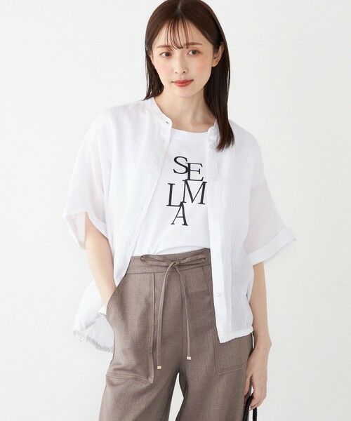 SHIPS / シップス シャツ・ブラウス | SHIPS Colors:〈洗濯機可能〉ユーロ リネン (EURO Linen) ドロスト シャツ | 詳細6