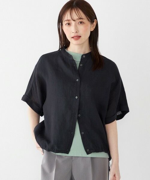 【新品】 SHIPS EURO Linen 七分袖カットソー M ホワイト 新品】 SHIPS EURO Linen 七分袖カットソー M ホワイト