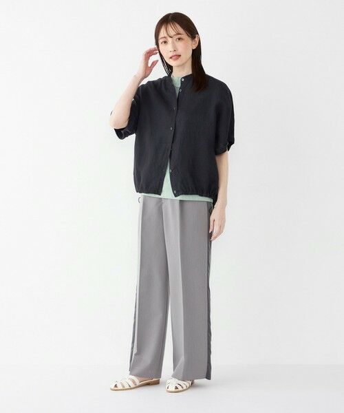 【新品】 SHIPS EURO Linen 七分袖カットソー M ホワイト 新品】 SHIPS EURO Linen 七分袖カットソー M ホワイト